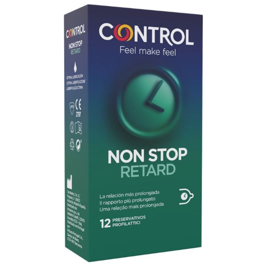 CONTROL - NON STOP RETARD CONDOMS 12 UNITS - Amore24