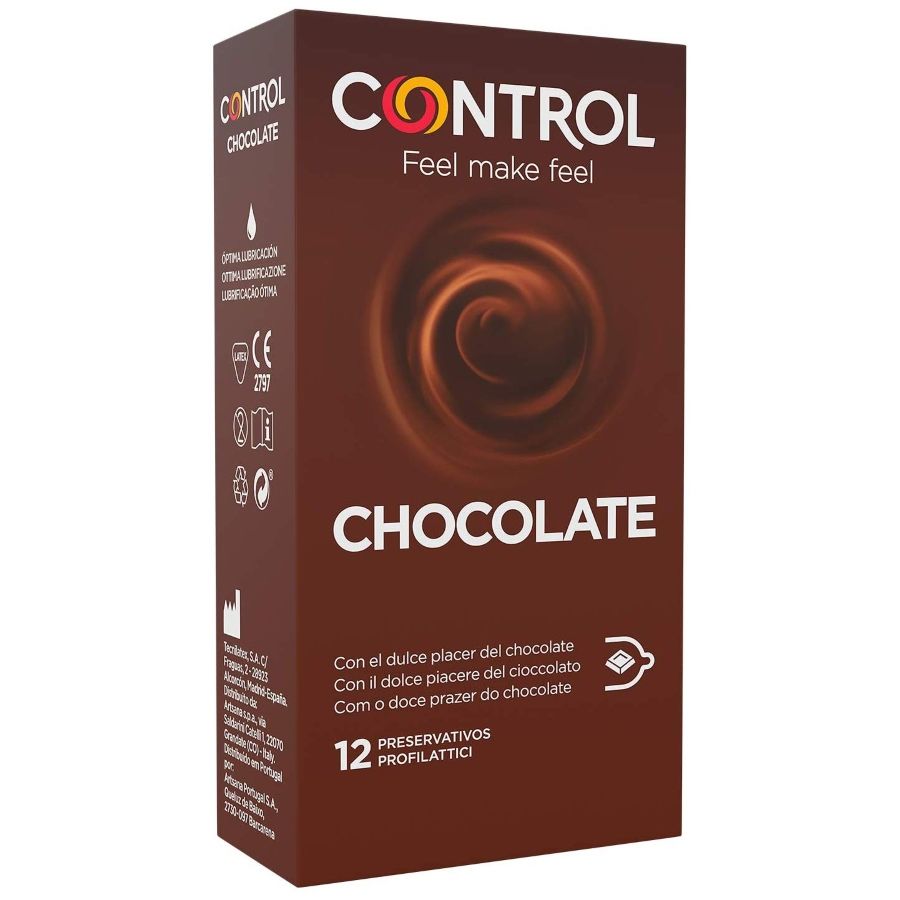 CONTROL - ADAPTA CHOCOLATE CONDOMS 12 UNITS - Amore24