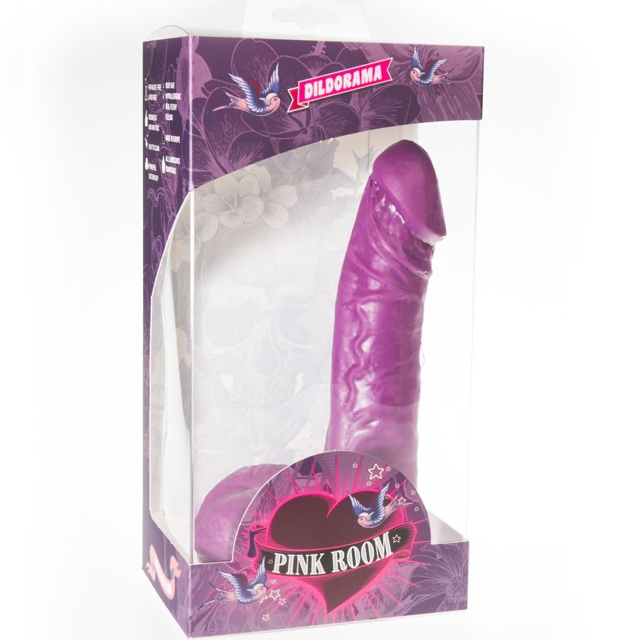PINK ROOM - EBAN REALISTIC DILDO PURPLE 19 CM - Amore24
