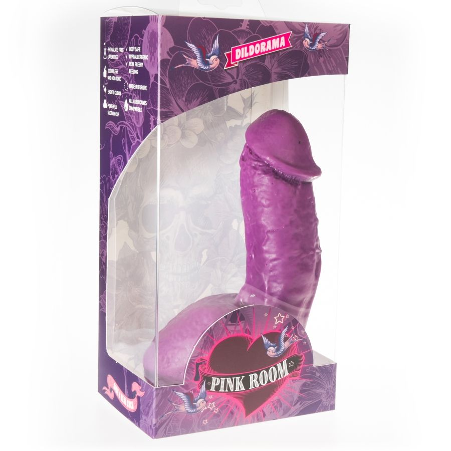 PINK ROOM - ELIAN REALISTIC DILDO PURPLE 17.5 CM - Amore24