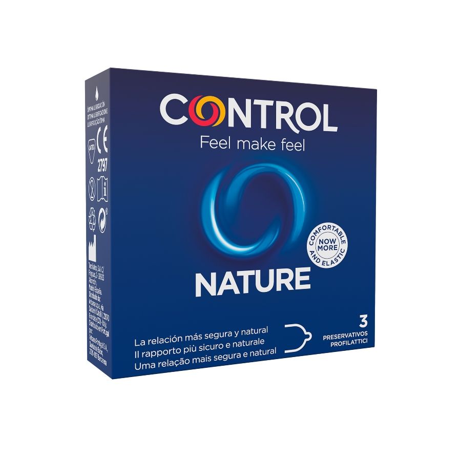 CONTROL - ADAPTA NATURE CONDOMS 3 UNITS - Amore24