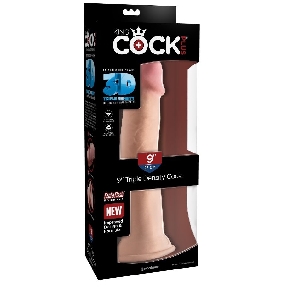 KING COCK - TRIPLE DENSITY DILDO 23 CM - Amore24
