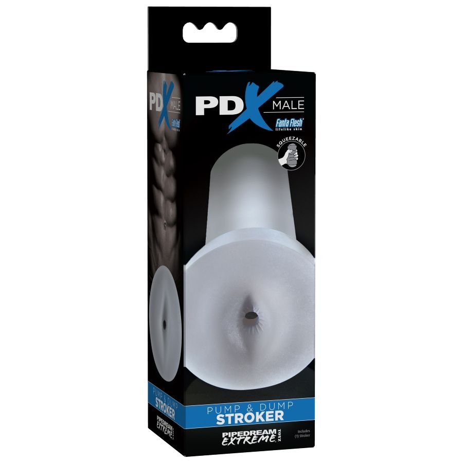 PDX MALE - PUMP AND DUMP STROKER - CLEAR - Amore24