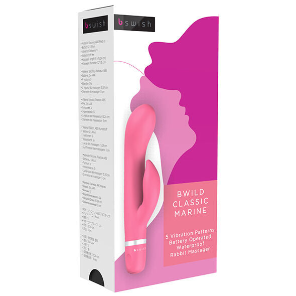 B SWISH - BWILD CLASSIC MARINE RABBIT VIBRATOR GUAVA - Amore24