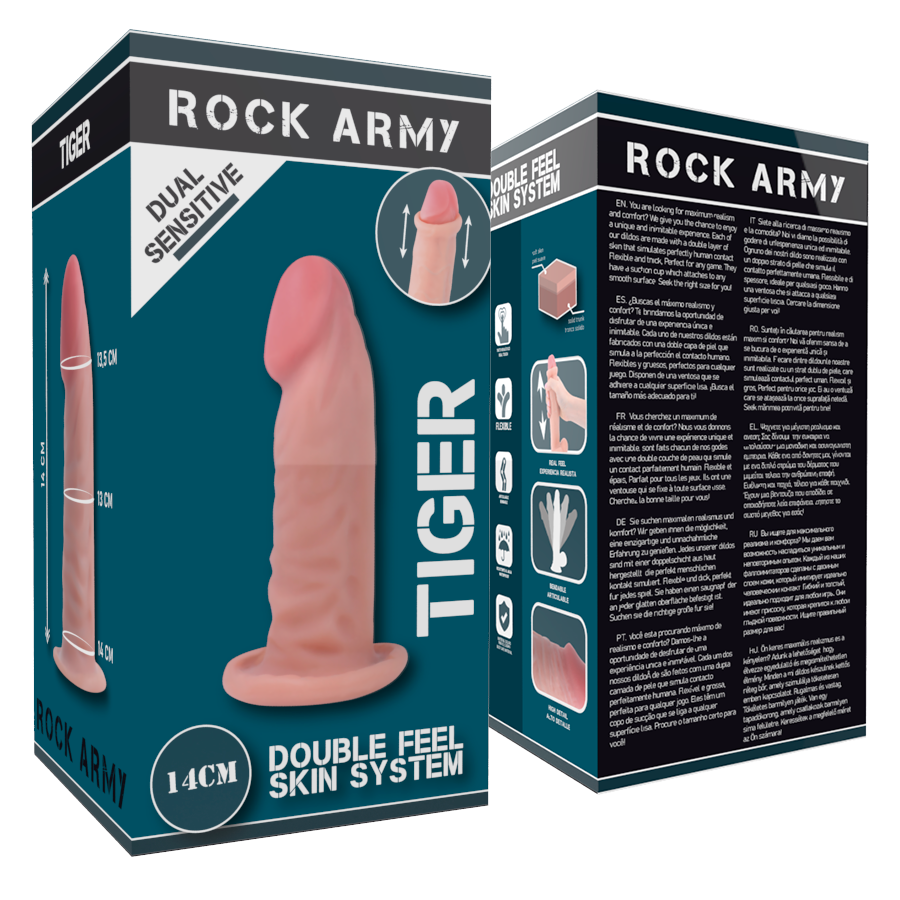 ROCKARMY - DUAL DENSITY TIGER 14 CM -O- 4.46 CM - Amore24
