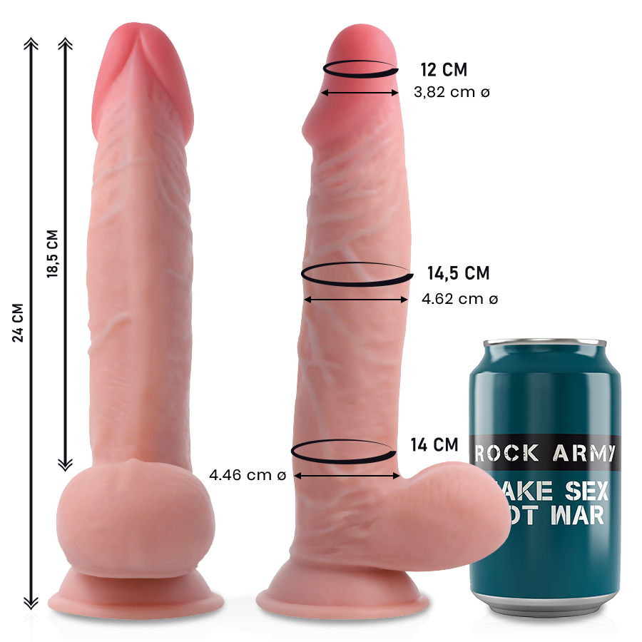 ROCKARMY - DUAL DENSITY SHERMAN 24 CM -O- 4.62 CM - Amore24
