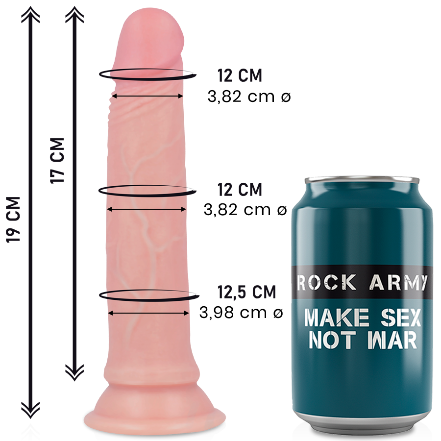 ROCKARMY - ROCKARMY LIQUID SILICONE PREMIUM AVENGER REALISTIC 19 CM -O- 3.98 CM - Amore24