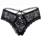QUEEN LINGERIE - FLORAL LACE PANTIES S/M - Amore24