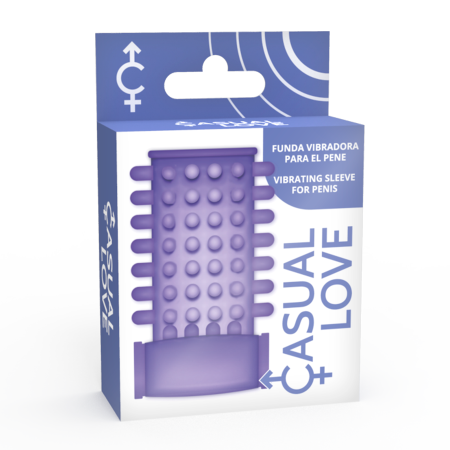 CASUAL LOVE - RING VIBRATING SLEEVE PURPLE - Amore24