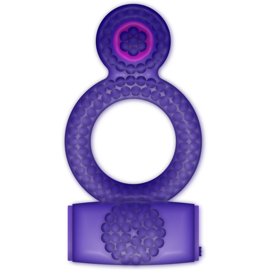 CASUAL LOVE - RING VIBRATING DOUBLE PLEASURE PURPLE - Amore24