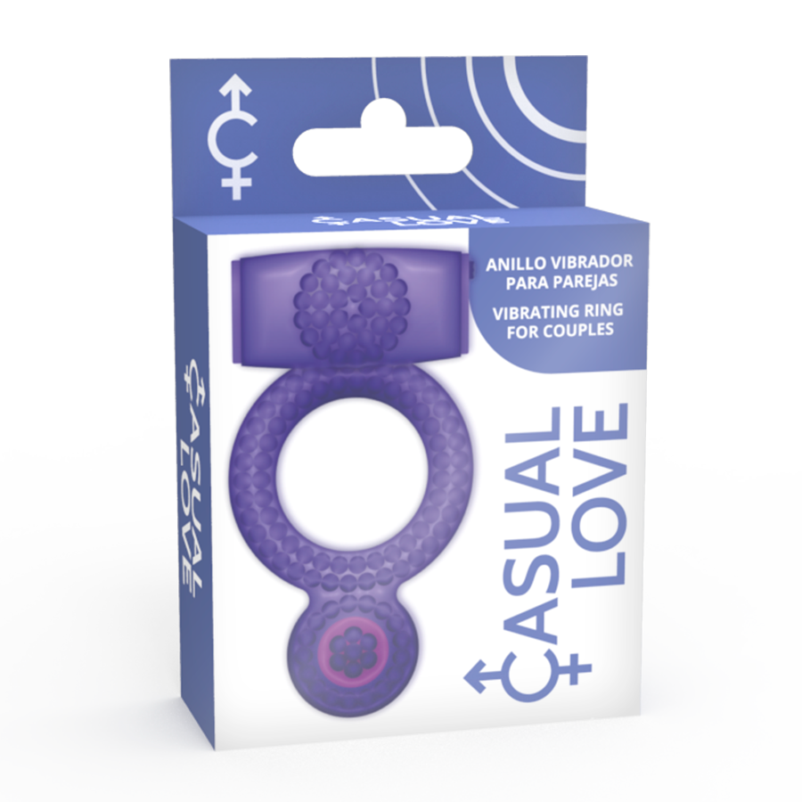 CASUAL LOVE - RING VIBRATING DOUBLE PLEASURE PURPLE - Amore24
