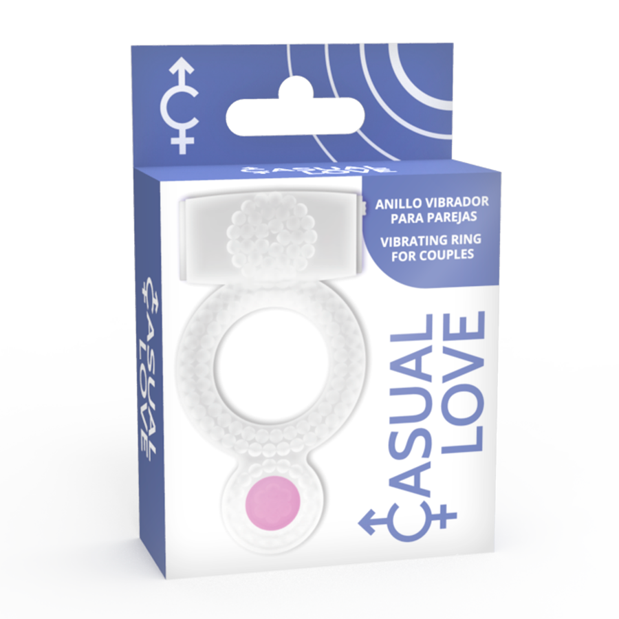 CASUAL LOVE - RING VIBRATING DOUBLE PLEASURE TRANSPARENT - Amore24