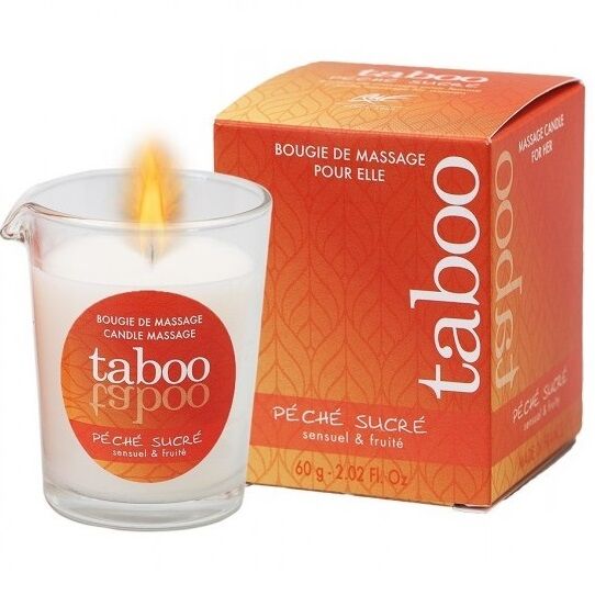 RUF - TABOO MASSAGE CANDLE FOR HER PECHE SUCRE NECTARINE AROMA - Amore24