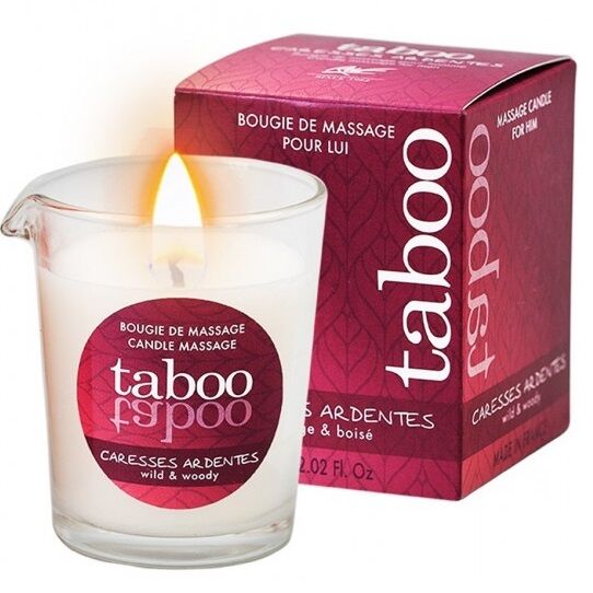 RUF - TABOO MASSAGE CANDLE FOR HIM CARESSES ARDENTES FERN AROMA - Amore24