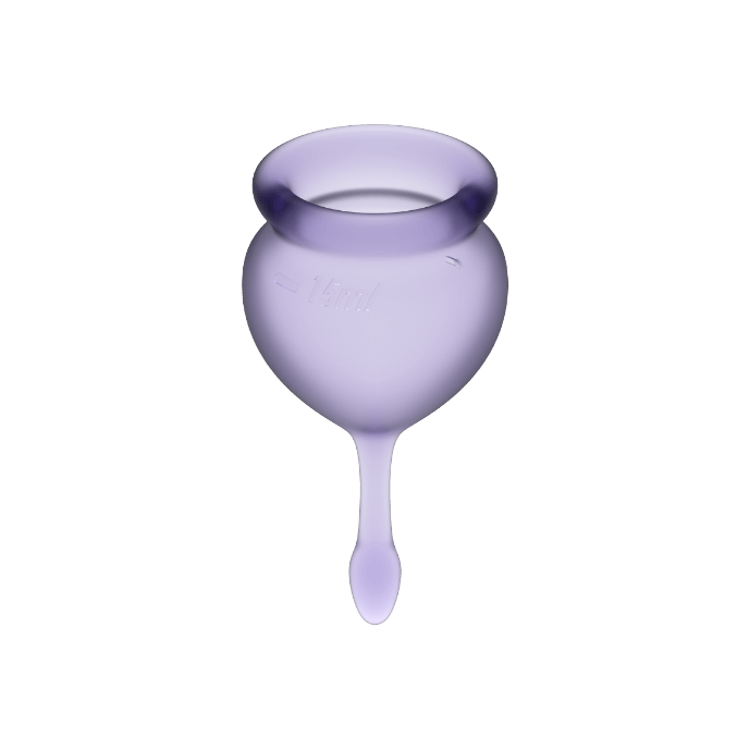SATISFYER - FEEL GOOD MENSTRUAL CUP PURPLE 15 + 20 ML - Amore24