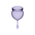 SATISFYER - FEEL GOOD MENSTRUAL CUP PURPLE 15 + 20 ML - Amore24