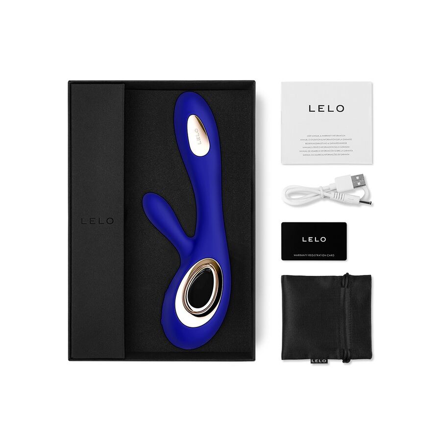 LELO - SORAYA WAVE VIBRATOR RABBIT MIDNIGHT BLUE - Amore24