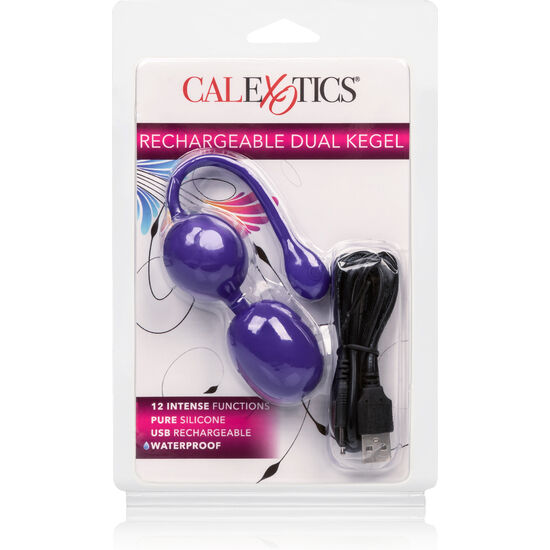 CALEXOTICS - RECHARGEABLE DUAL KEGEL PURPLE - Amore24