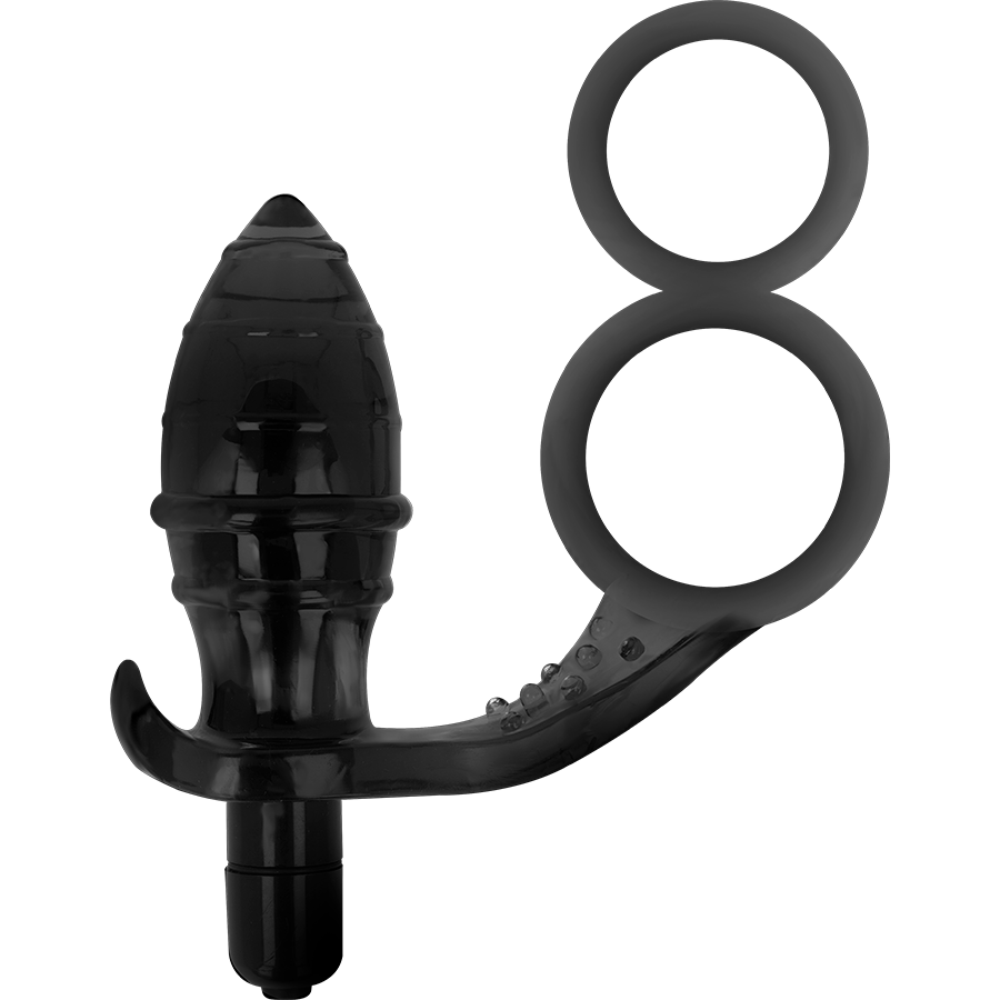 ADDICTED TOYS - ANAL PLUG WITH DOUBLE BLACK RING - Amore24