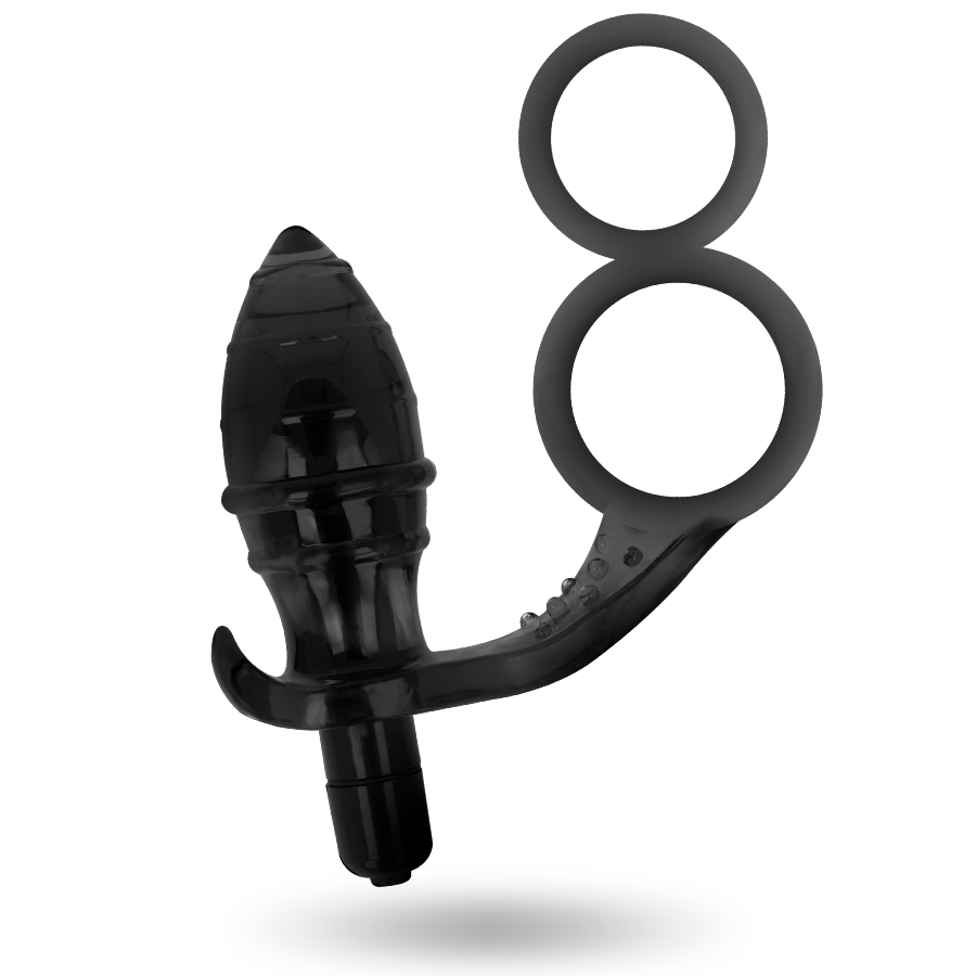 ADDICTED TOYS - ANAL PLUG WITH DOUBLE BLACK RING - Amore24