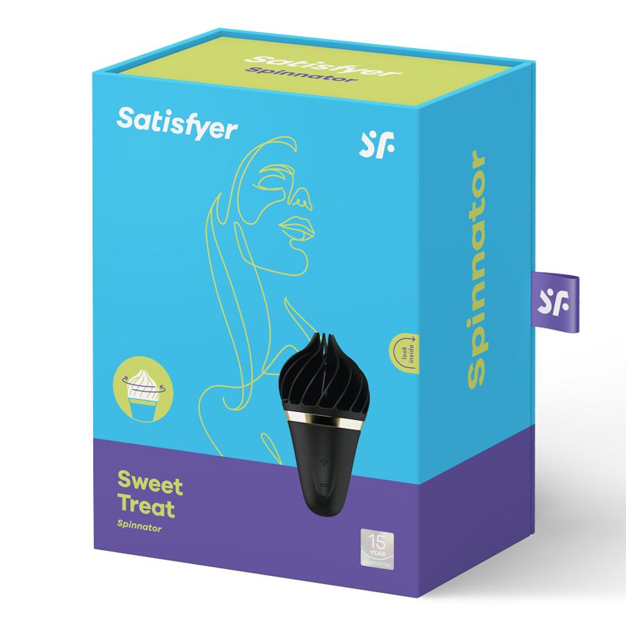 SATISFYER - SWEET TREAT SPINNATOR BLACK - Amore24