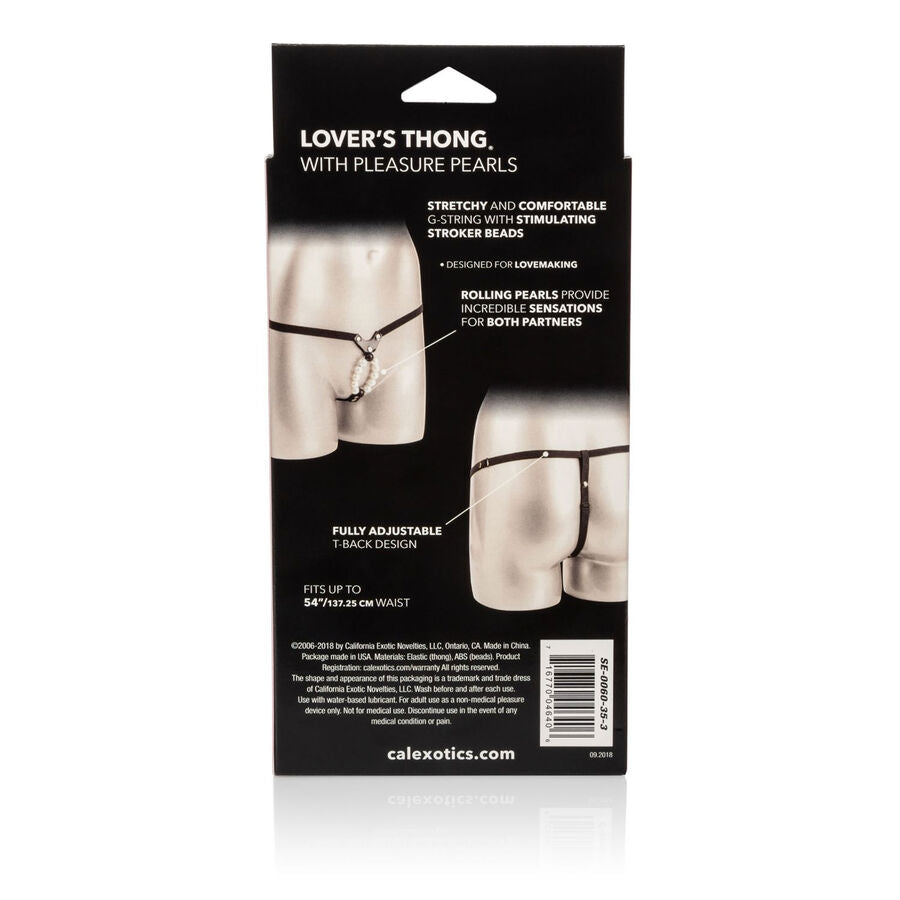 CALEXOTICS - LOVERS THONG W. PLEASURE PEARLS - Amore24