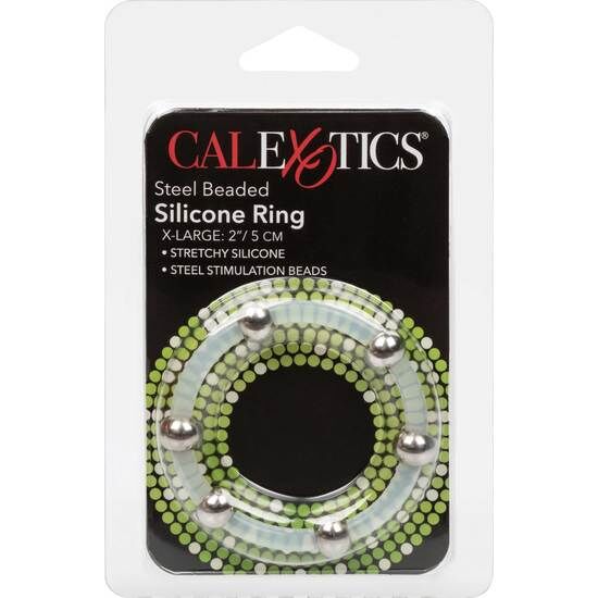 CALEXOTICS - STEEL BEADED SILICONE RING XL - Amore24