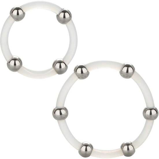 CALEXOTICS - STEEL BEADED SILICONE RING SET - Amore24