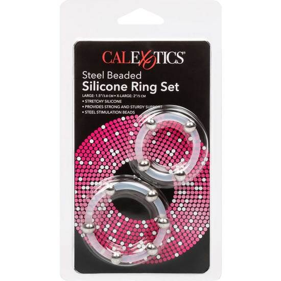 CALEXOTICS - STEEL BEADED SILICONE RING SET - Amore24