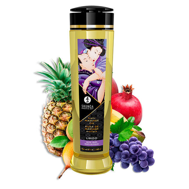 SHUNGA - EROTIC MASSAGE OIL LIBIDO 240 ML - Amore24