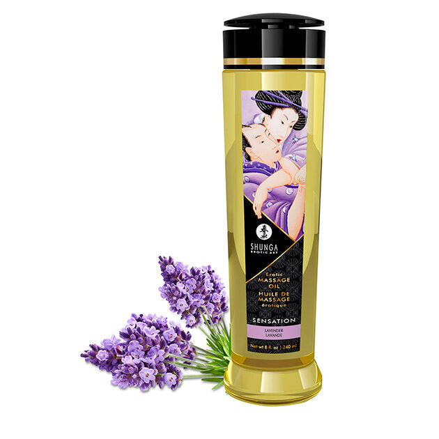 SHUNGA - SENSATION EROTIC MASSAGE OIL 240 ML - Amore24