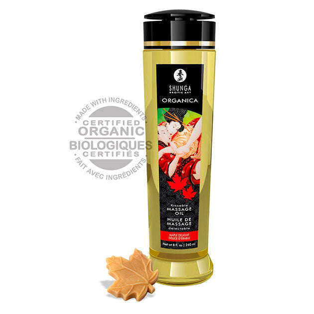 SHUNGA - ORGANIC MASSAGE OIL MAPLE DELIGHT 240 ML - Amore24