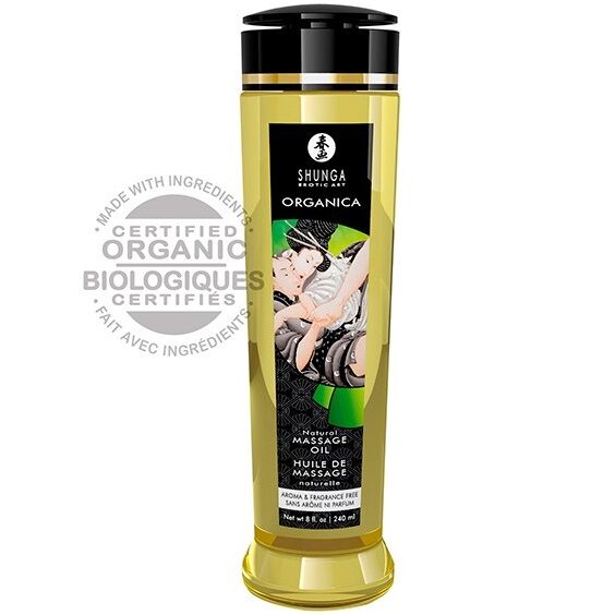 SHUNGA - NATURAL ORGANIC MASSAGE OIL 240 ML - Amore24