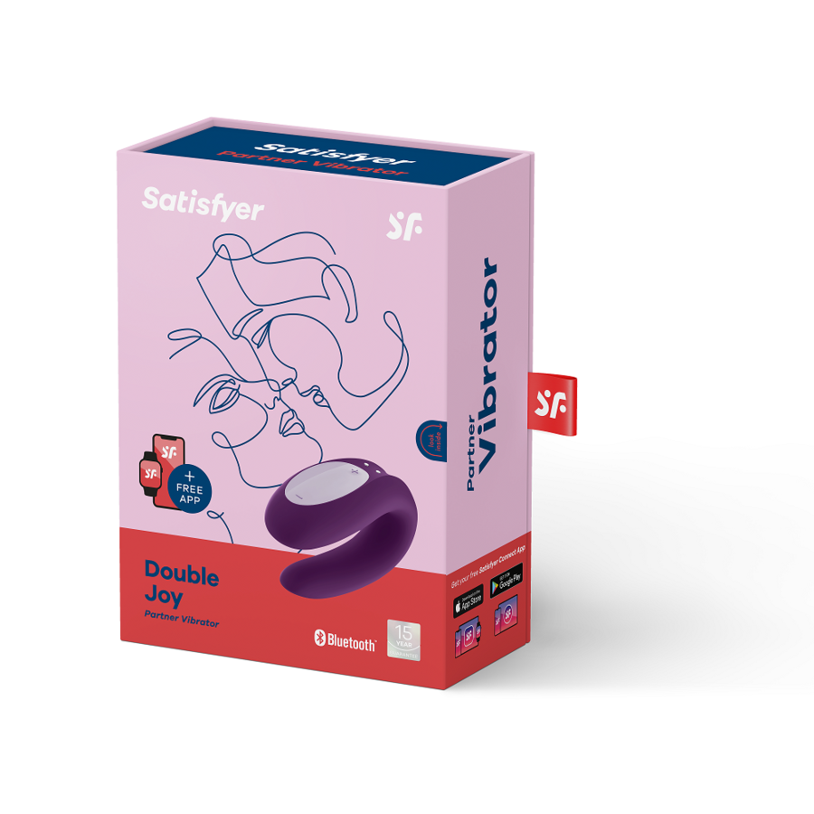 SATISFYER - DOUBLE JOY CON APP PURPLE - Amore24