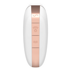 SATISFYER - LOVE TRIANGLE AIR PULSE STIMULATOR & VIBRATOR WHITE - Amore24