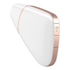 SATISFYER - LOVE TRIANGLE AIR PULSE STIMULATOR & VIBRATOR WHITE - Amore24