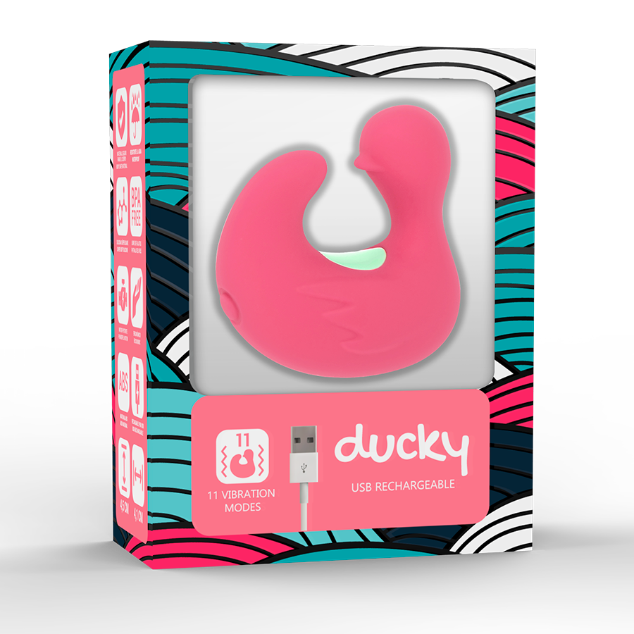 HAPPY LOKY - DUCKYMANIA RECHARGEABLE SILICONE STIMULATOR FINGER - Amore24