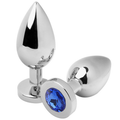 METAL HARD - ANAL PLUG DIAMOND BLUE MEDIUM 7.62CM - Amore24