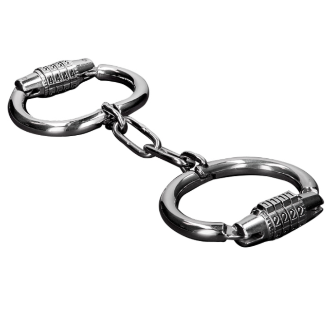 METAL HARD - HANDCUFFS WITH COMBINATION LOCK - Amore24