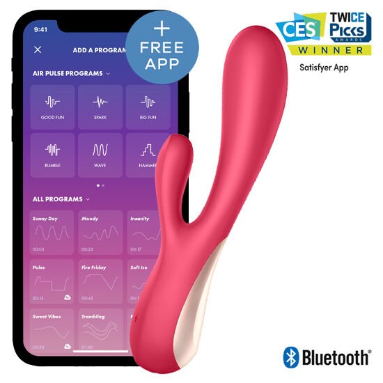 SATISFYER - MONO FLEX PINK WITH APP - Amore24