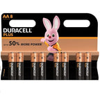 DURACELL - PLUS POWER BATTERY AA LR6 8UNITS - Amore24