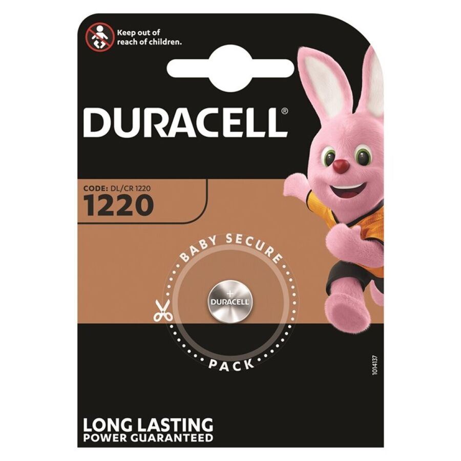 DURACELL - BATTERY BOTON LITIO CR1220 3V 1UNIT - Amore24