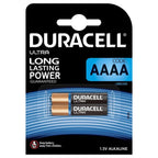 DURACELL - ULTRA POWER BATTERY ALCALINA AAAA MX2500 1,5V 2 UNITS - Amore24