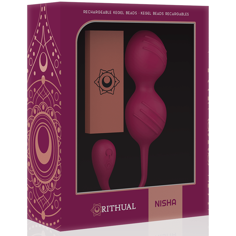 RITHUAL - NISHA RECHARGEABLE VIBRATING KEGEL BALLS ORCHID - Amore24