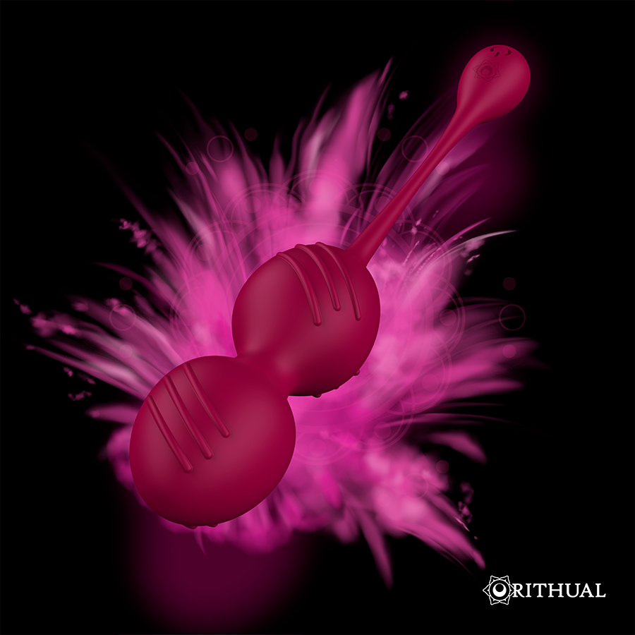 RITHUAL - NISHA RECHARGEABLE VIBRATING KEGEL BALLS ORCHID - Amore24