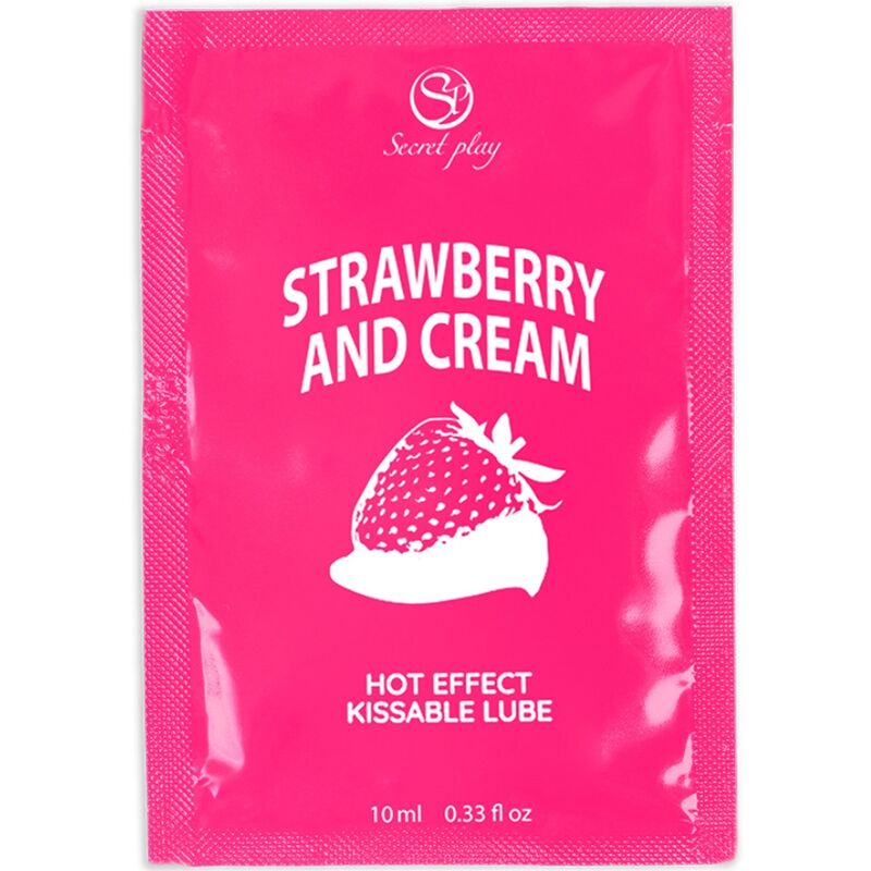 SECRETPLAY - SINGLE DOSE LUBRICANT STRAWBERRIES & CREAM 10 ML - Amore24