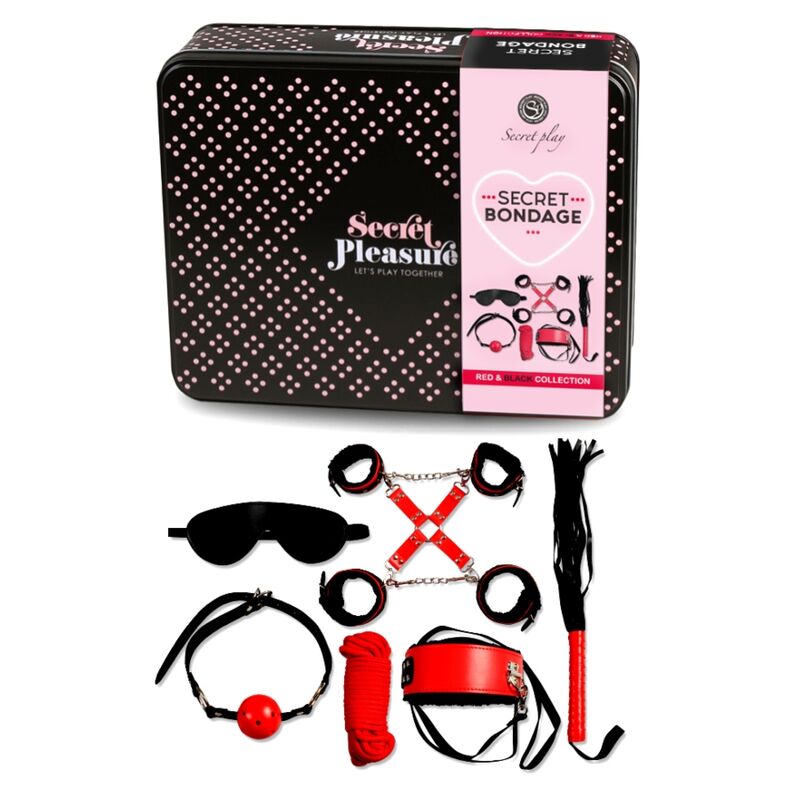 SECRETPLAY - BDSM SET 6 PCS RED COLLECTION - Amore24
