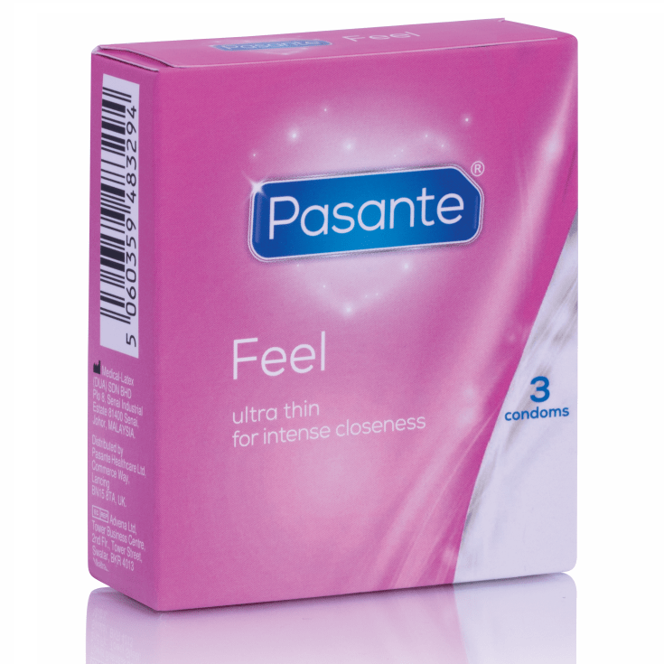 PASANTE - CONDOMS SENSITIVE ULTRA THIN 3 UNITS - Amore24