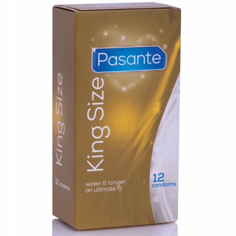 PASANTE - CONDOMS KING MS LONG AND WIDTH 12 UNITS - Amore24