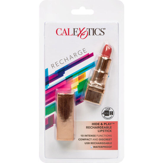 CALEXOTICS - BALA RECHARGEABLE LIPSTICK HIDE & PLAY RED - Amore24
